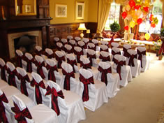 Skendleby Hall Burgundy Taffeta Sash